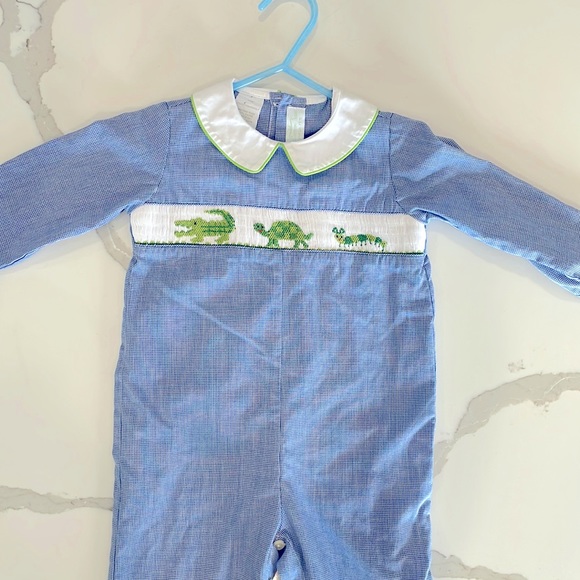 vive la fete Other - 12 months baby boy boutique brand Vive la Fete smocked longall, romper